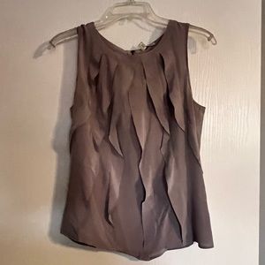 EUC - Silk blouse with zipper back